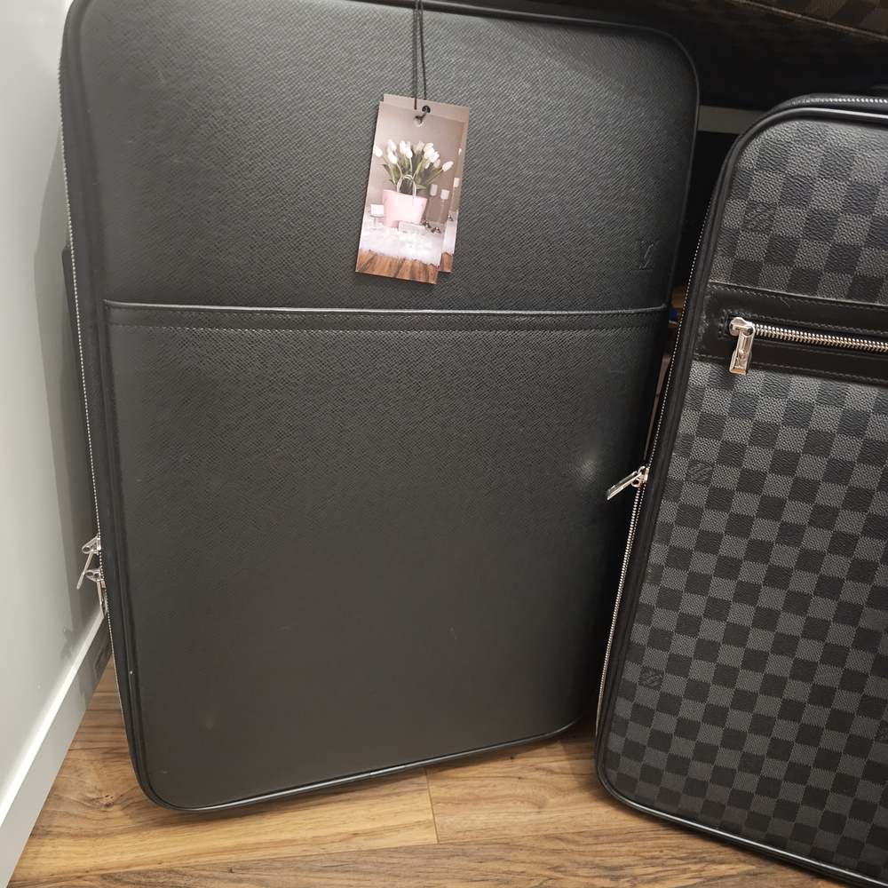 Louis Vuitton Black Hard-Shell Carry-On Luggage